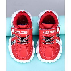 Cute Walk by Babyhug Sneakers Shoes - Red