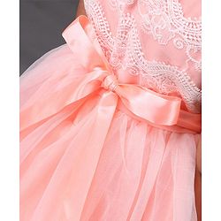 Babyhug Sleeveless Frock - Peach