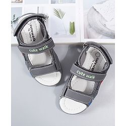 Cute Walk by Babyhug Sandals  - Grey