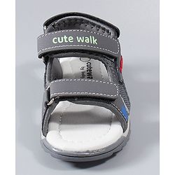 Cute Walk by Babyhug Sandals  - Grey