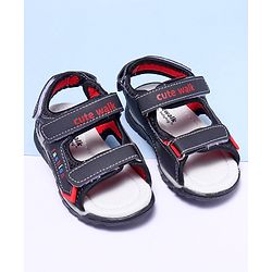 Cute Walk by Babyhug Sandals - Black