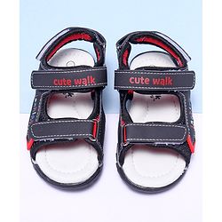 Cute Walk by Babyhug Sandals - Black