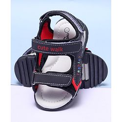 Cute Walk by Babyhug Sandals - Black