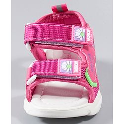 Cute Walk by Babyhug Casual Sandals Floral Patch - Fuschia