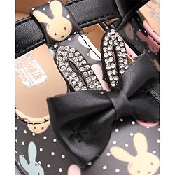 Cute Walk by Babyhug Sandal Bunny Print - Black