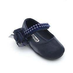 Cute Walk by Babyhug Perl Studded Sandals - Navy