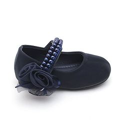 Cute Walk by Babyhug Perl Studded Sandals - Navy