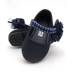 Cute Walk by Babyhug Perl Studded Sandals - Navy
