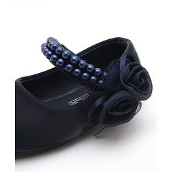 Cute Walk by Babyhug Perl Studded Sandals - Navy