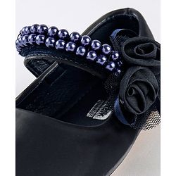 Cute Walk by Babyhug Perl Studded Sandals - Navy