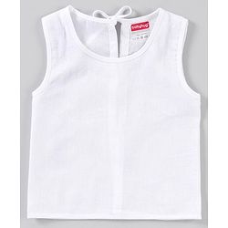 Babyhug Sleeveless 100% Cotton Jhabla Pack of 5 - White