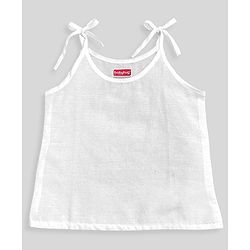 Babyhug 100% Cotton Sleeveless Slips Solid Color Pack of 5 -  White