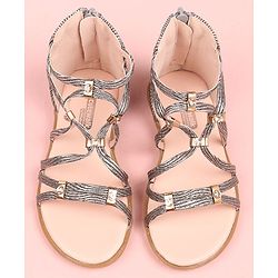 Cute Walk by Babyhug Sandals - Grey