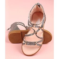 Cute Walk by Babyhug Sandals - Grey