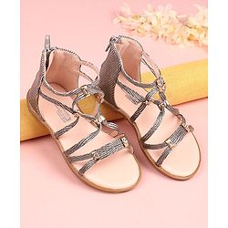 Cute Walk by Babyhug Sandals - Grey