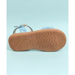 Cute Walk by Babyhug Party Wear Sandals Bead Detailing - Sky Blue