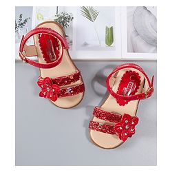 Cute Walk by Babyhug Sandals - Red