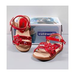 Cute Walk by Babyhug Sandals - Red