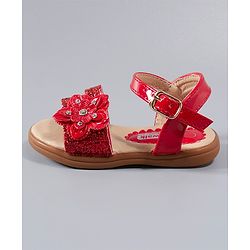 Cute Walk by Babyhug Sandals - Red