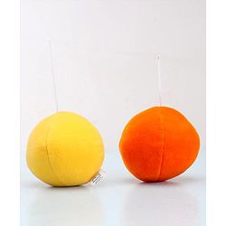 Babyhug Soft Smiley Balls Set of 7|Colorful Plush Balls for Toddlers|Boosts Sensory, Motor & Social Skills|Safe & Interactive|Learning Through Play|BIS|Ideal Gift|2+ Months|Multicolor