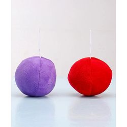 Babyhug Soft Smiley Balls Set of 7|Colorful Plush Balls for Toddlers|Boosts Sensory, Motor & Social Skills|Safe & Interactive|Learning Through Play|BIS|Ideal Gift|2+ Months|Multicolor