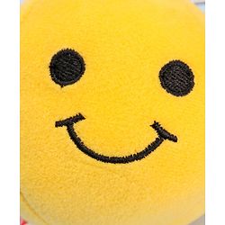 Babyhug Soft Smiley Balls Set of 7|Colorful Plush Balls for Toddlers|Boosts Sensory, Motor & Social Skills|Safe & Interactive|Learning Through Play|BIS|Ideal Gift|2+ Months|Multicolor