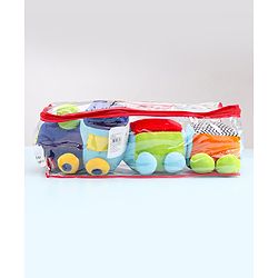 Babyhug Activity Soft Toy Train Multicolour - Length 46 cm