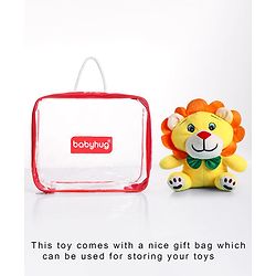 Babyhug Baby Lion Soft Toy Yellow - Height 25 cm