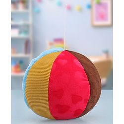 Babyhug Multi Textured Rattling Ball Multicolor - Height 15 cm