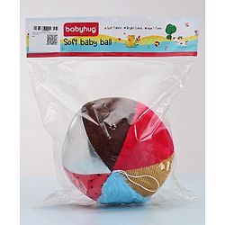 Babyhug Multi Textured Rattling Ball Multicolor - Height 15 cm