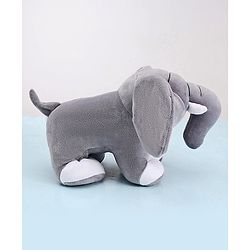 Babyhug Baby Elephant Soft Toy Grey - Height 23 cm