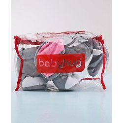 Babyhug Baby Elephant Soft Toy Grey - Height 23 cm
