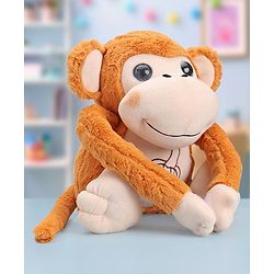 Babyhug Monkey Soft Toy Brown - Height 40 cm