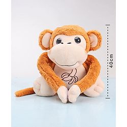 Babyhug Monkey Soft Toy Brown - Height 40 cm