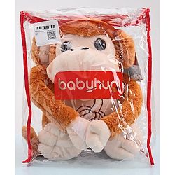 Babyhug Monkey Soft Toy Brown - Height 40 cm