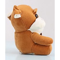 Babyhug Dog Soft Toy Pack of 2 Black Brown - Height 15 cm