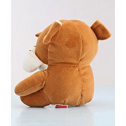 Babyhug Dog Soft Toy Pack of 2 Black Brown - Height 15 cm