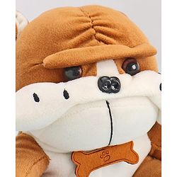 Babyhug Dog Soft Toy Pack of 2 Black Brown - Height 15 cm