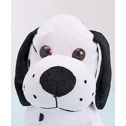 Babyhug Dog Soft Toy Pack of 2 Black Brown - Height 15 cm