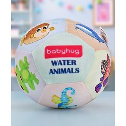 Babyhug Water Animals Themed Soft Ball Multicolor - Height 13 cm