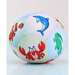 Babyhug Water Animals Themed Soft Ball Multicolor - Height 13 cm