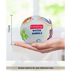 Babyhug Water Animals Themed Soft Ball Multicolor - Height 13 cm