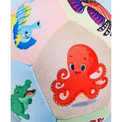 Babyhug Water Animals Themed Soft Ball Multicolor - Height 13 cm
