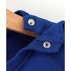 Babyhug Full Sleeves with Frill Sweatshirt Furry Friends Print - Navy