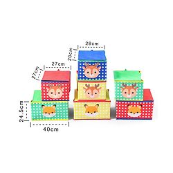 Babyhug 9 Bins Storage Organizer Animal Print - Multicolor