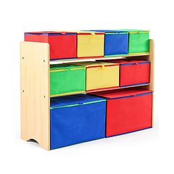 Babyhug 9 Bins Storage Organizer Animal Print - Multicolor