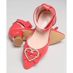 Cute Walk by Babyhug Stone Studded Sandals - Red