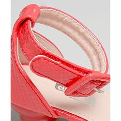Cute Walk by Babyhug Stone Studded Sandals - Red