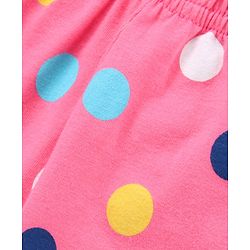 Babyhug Three Fourth Leggings Pack of 2 - Pink Navy Blue