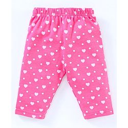 Babyhug Three Fourth Leggings Pack of 2 - Blue Pink